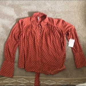 Free people long sleeve blouse